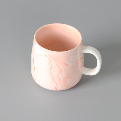 Marbled ceramic water cup