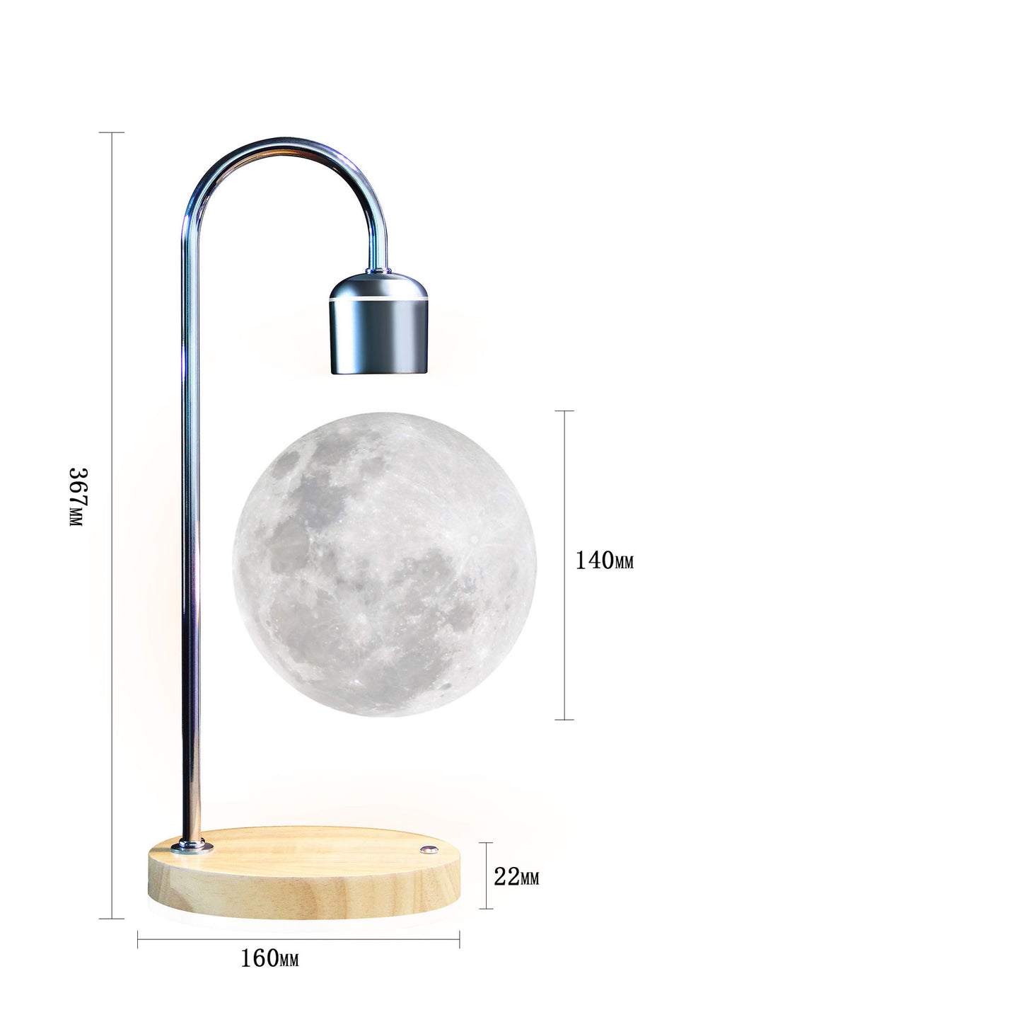 Levitating Moon Lamp (Wireless Charger)