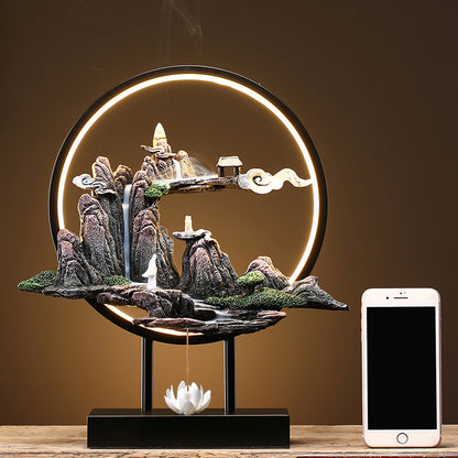 Misty Mountain Incense Burner Lamp