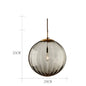 Gusto Round Glass Pendant Light